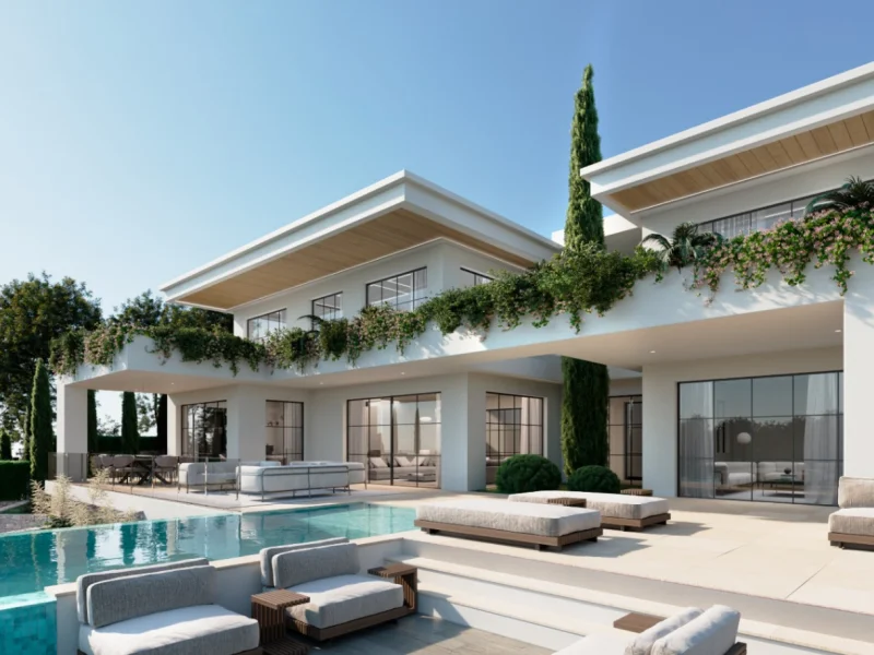 Chalet moderno de tres dormitorios en Jávea con piscina infinita