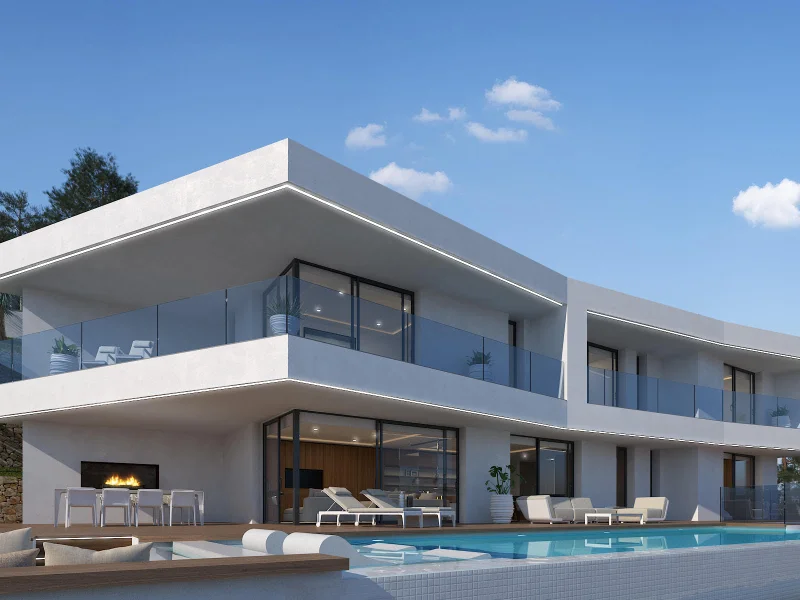 Villa de lujo moderna con vistas al mar en Jávea