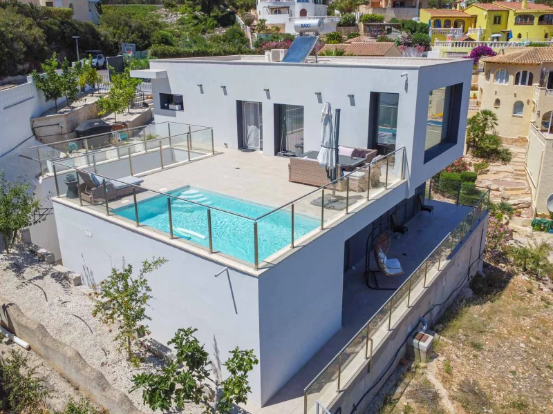Villa moderna con vistas al mar en Cumbre del Sol, Benitachell