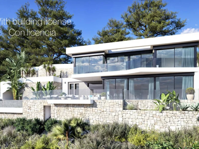 Villa de obra nueva con vistas al mar en Racó de Galeno, Benissa