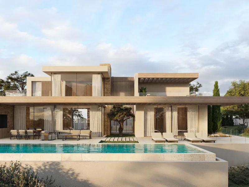 Villa moderna en Benissa, La Fustera con vistas panorámicas al mar