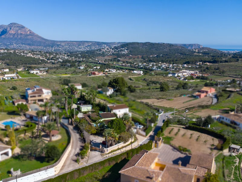 Villa tradicional en Benitachell con vistas panorámicas al Montgó