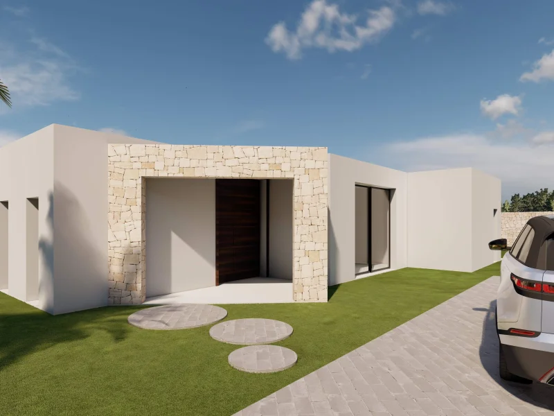 Villa de obra nueva moderna en Benissa con piscina privada