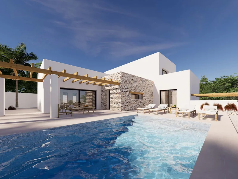 Villa moderna con piscina privada en Moraira