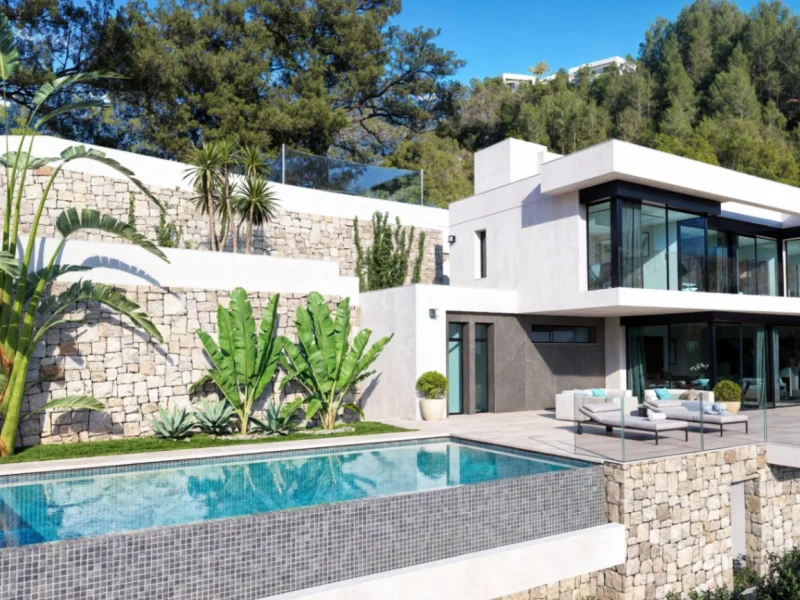 Villa moderna en Benissa, Raco de Galeno con vistas al mar