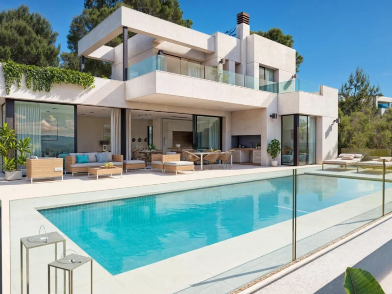 Villa contemporánea en Empedrola II, Calpe con vistas a la montaña