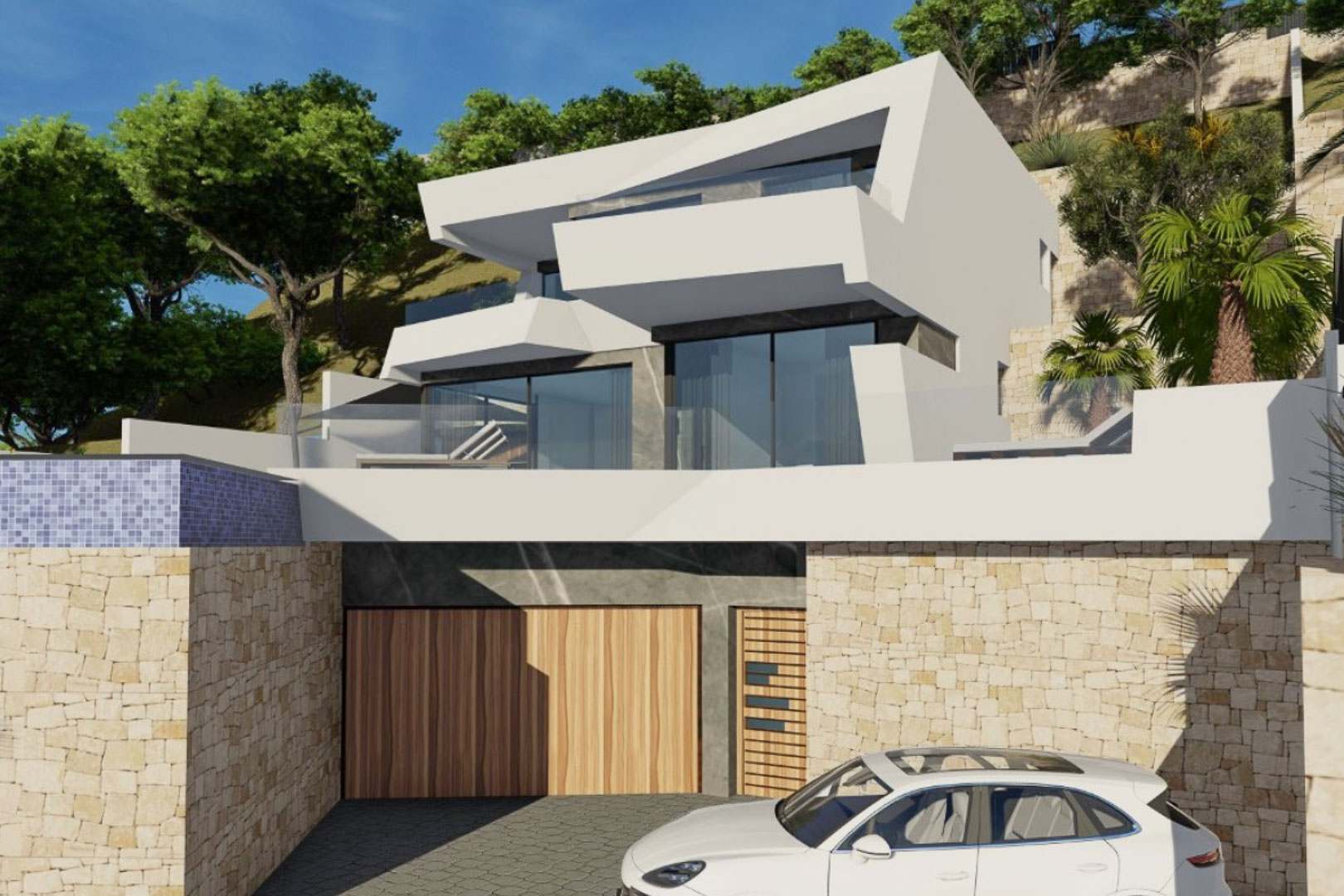 Proyecto de villa moderna con vistas al mar en Calpe